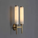 Spanish Marble LED Wall Lamp by Axyaa in Black Gold Copper Finish, Elegant Sconce for Various Rooms