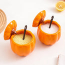 Axya Cartoon Pumpkin Soup Bowl with Lid & Condiment Box