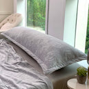 Couple Flannel Fleece Pillowcase Set, 120x48cm, Grey, Axyaa Brand
