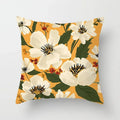 Axyaa Floral Flower Print Sofa Cushion Cover - Simple Pillow Cover