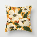 Axyaa Floral Flower Print Sofa Cushion Cover - Simple Pillow Cover