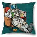 Axyaa Soft Plush POP Comic Portrait Cushion Cover - Home Decor Pillowcase