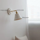 Axyaa Copper Ceramic LED Wall Lamp with Pull Chain Switch, Stair Living Room Decor