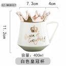 Axyaa Ceramic Couple Coffee Cup Set with Lid