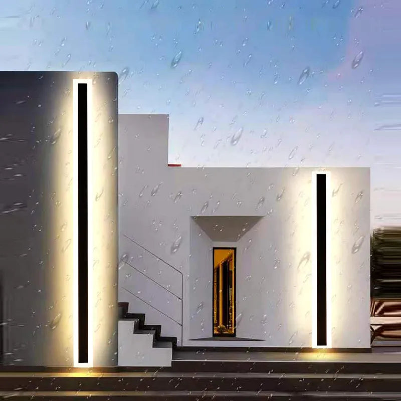 Axyaa Waterproof LED Wall Light Garden Sconce - Modern Aluminum Outdoor Wall Lamp