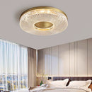 Axyaa Copper Crystal Circular LED Ceiling Light Luxe Modern Decor for Living Room