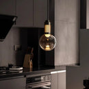 Axyaa Modern Glass Pendant Light with Remote Control for Home Decor