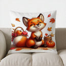 Cute Hedgehog Throw Pillow Cover for Sofa, Bedroom, Car - Axyaa Brand