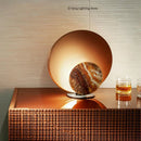 Axyaa Imitation Marble Bedside Desk Lamp Warm Light
