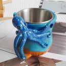 Octopus Mug with Stainless Steel Liner, by Axyaa - Creative Home Decor and Coffee Cup