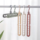 Axyaa 9-hole Clothes Hanger Organizer Rotating Storage Rack for Wardrobe and Drying