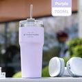 Axyaa Stainless Steel Insulation Cup with Straw for Hot and Cold Drinks