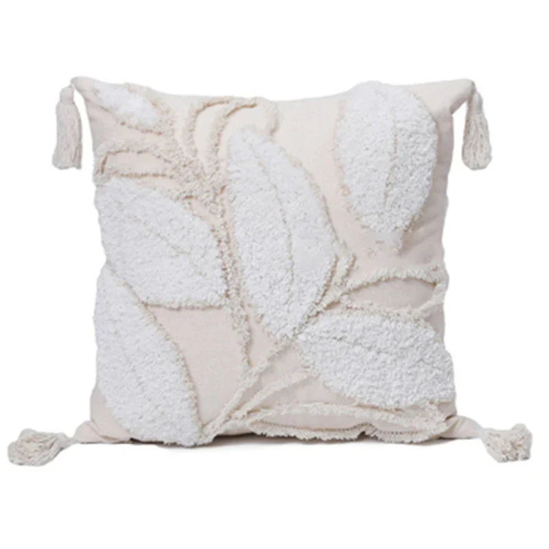 Axyaa Plush Nordic Cushion Cover for Home Sofa Decor 45*45 Pillowcase