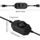 Axyaa LED Strip Lights Dimmer Switch USB Cable - Rotary/Touch Controller