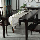 Axyaa Chinese Style Luxury Jacquard Table Runner with Tassel for Home Decor