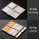 Axya Slim Cigarette Case, Waterproof, Portable, 10-14Pcs, Embossed, Gifts Box
