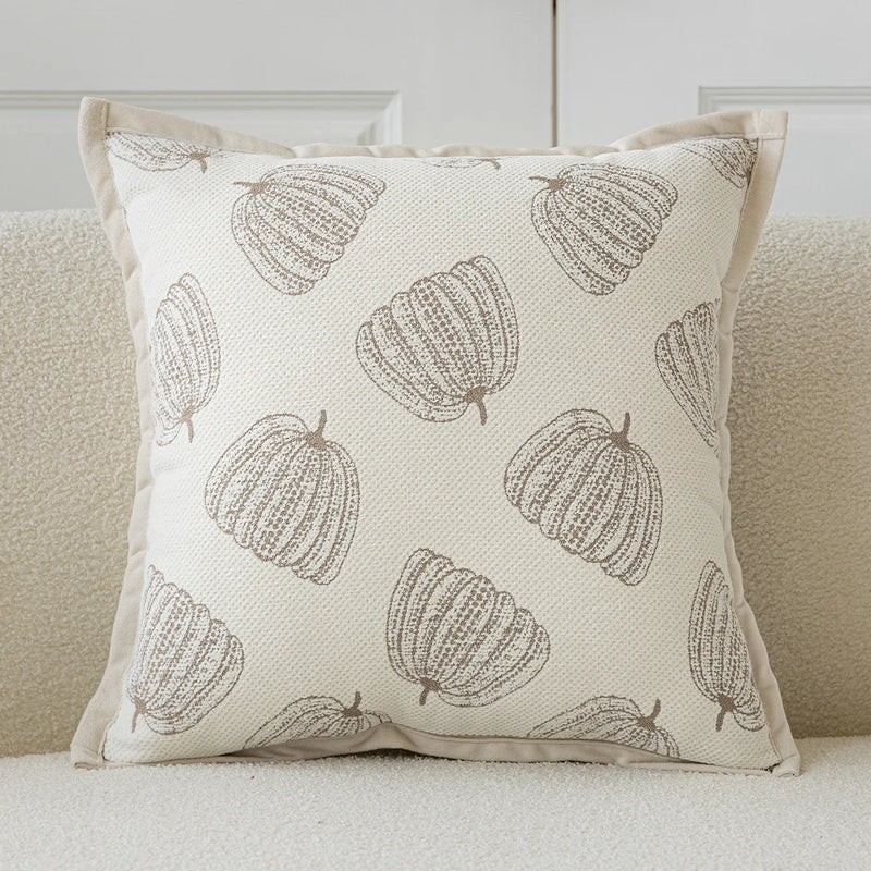 Jacquard Sofa Cushion Cover by Axyaa - Soft, Decorative, Zipper Closure