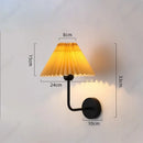 Axyaa LED Fabric Wall Lamp: Stylish Retro Decorative Lighting for Home and Hotel
