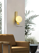 Axyaa Nordic Minimalist Iron Wall Lamp LED for Bedside Study Lighting