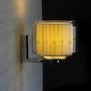 Axyaa LED Glass Fabric Wall Lamp Modern Design for Bedroom Living Study