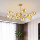 Axyaa Glass Ball Pendant Light for Modern Living and Dining Room Lighting