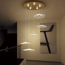 Axyaa Nordic Lotus Leaf Chandelier: Modern Style for Living Room, Kitchen, Hotel Lobby & Staircase