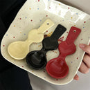 Axyaa Kawaii Hearts Soup Spoon: Cute Hand-Painted Ceramic Tableware