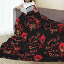 Axyaa Hazbin Hotels Fleece Blanket for Winter Coziness