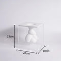 Axyaa Suspended Clouds Vase with Artificial Flowers Decor for Desk Display