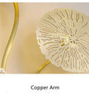 Axyaa Lotus Leaf Copper Wall Sconces for Elegant Home Lighting