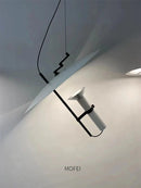 Axyaa Minimalist Adjustable LED Dining Room Chandelier