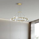 Axyaa Gold Glass Ball Pendant Chandelier for Bedroom Living Rooms Restaurant Lighting