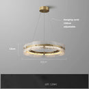 Axyaa Gold Pendant Lights - Glass Art Collection with Dimmable LED