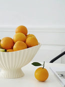 Axyaa Ceramic Fruit Tray, Pot, and Vase Decoration Set for Living Room
