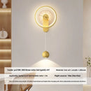 Axyaa Modern LED Wall Clock Light for Home Interior Decoration