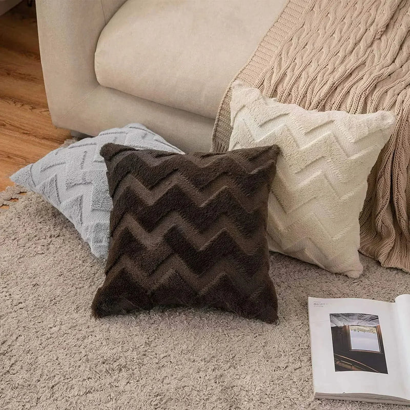 Axyaa Velvet 45x45 Sofa Cushion Cover for Living Room Nordic Home Decor