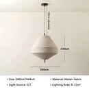 Axyaa Wabi Sabi Fabric Pendant Light LED Chandelier for Home Decor