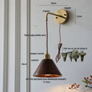 Axyaa Nordic Modern Wood Adjustable LED Wall Light for Bedroom, Cafe, Balcony