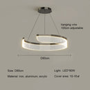 Axyaa Modern Circular Living Room Pendant Light
