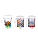 Axya Handmade Geometric Pattern Wine Glass Cocktail Glass - Perfect Gift