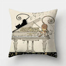 Axyaa Butterfly Cat Animals Design Pillowcase - Nordic Home Decor