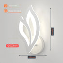 Axyaa Leaf Wall Sconce Modern Indoor Bedroom Lighting