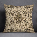 Axyaa Black Gold Plant Design Pillowcase for Elegant Home Decor
