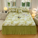 Axyaa Imitation Rabbit Velvet Fleece Bed Skirt - Winter Warm Mattress Cover