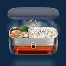 Axyaa Electric Lunch Box: Portable Stainless Steel Food Warmer Container 220V 110V