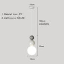 LED Cream Hanging Lamp - Modern Indoor Lighting for Bedroom, Living Room, and More
