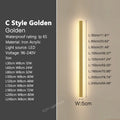 Axyaa Minimalist Outdoor Wall Lamp Strip for Garden Villa Background Lighting