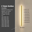 Axyaa Minimalist Outdoor Wall Lamp Strip for Garden Villa Background Lighting