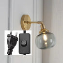 Axyaa Glass Wall Sconce Light for Bedroom and Bathroom
