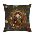 Axyaa Retro Typewriter Camera Linen Pillow Cover 45x45cm